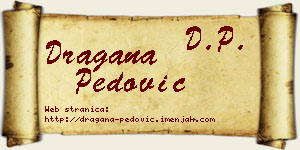 Dragana Pedović vizit kartica